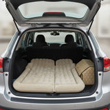 SOGA Car Bundle – Beige Leather Collapsible Trunk Organizer & Inflatable Boot Mattress