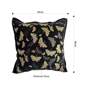 SOGA 2X 45cm Vintage Butterfly with Covers Case Decorative Decor Monarch Floral Throw Pillow