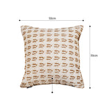 SOGA 50cm Square Modern Decorative Embroidered Geometric Throw Pillow