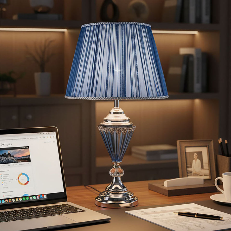 SOGA LED Elegant Table Lamp with Warm Shade Desk Lamp