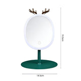SOGA Green Antler LED Light Makeup Mirror Tabletop Vanity Home Decor