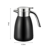 SOGA 2X 1.8L Stainless Steel Water Bottle Insulated Vacuum Flask Water Coffee Jug Thermal Black