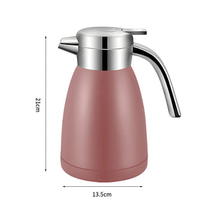SOGA 1.2L Stainless Steel Water Bottle Insulated Vacuum Flask Coffee Jug Thermal Pink