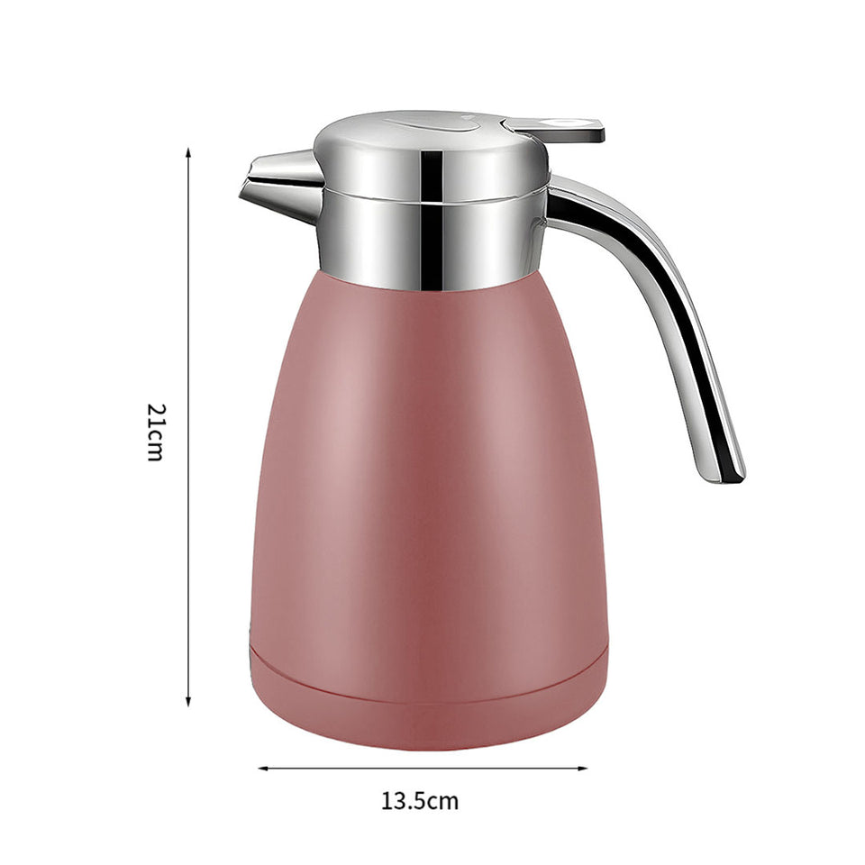 SOGA 1.2L Stainless Steel Water Bottle Insulated Vacuum Flask Coffee Jug Thermal Pink