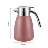 SOGA 1.2L Stainless Steel Water Bottle Insulated Vacuum Flask Coffee Jug Thermal Pink