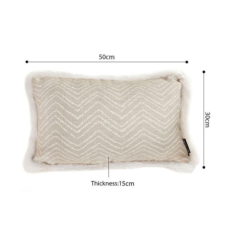 SOGA 2X 30cm  Wabi-sabi Cushion Herringbone Lumbar Throw Pillow