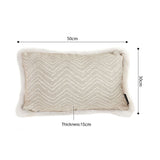 SOGA 2X 30cm  Wabi-sabi Cushion Herringbone Lumbar Throw Pillow