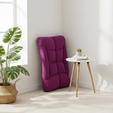 SOGA Foldable Lounge Cushion Adjustable Floor Lazy Recliner Chair with Armrest - Magenta