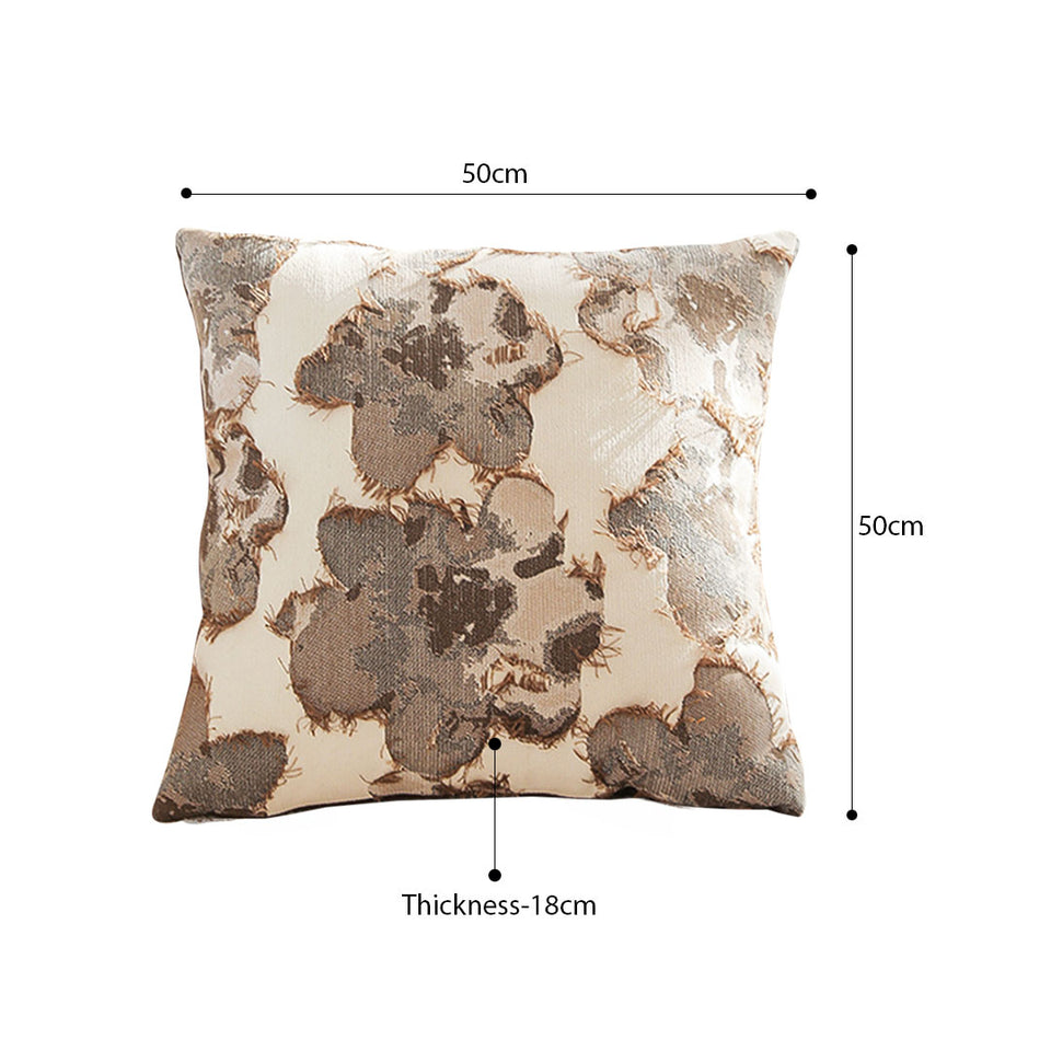 SOGA 2X 50cm Square Vintage Decorative Embroidered Floral Throw Pillow