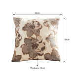 SOGA 2X 50cm Square Vintage Decorative Embroidered Floral Throw Pillow