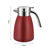 SOGA 1.8L Stainless Steel Water Bottle Insulated Vacuum Flask Coffee Jug Thermal Red