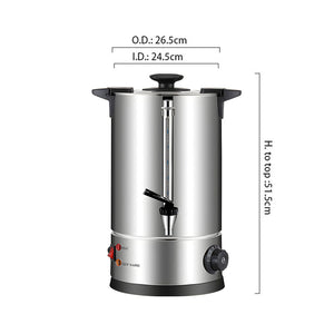 SOGA 2X Electric Water Boiler – 15L Stainless Steel Hot Water Urn