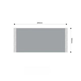 SOGA Two-seater White Sofa Cover Leopard Print 180x260cm Polyester