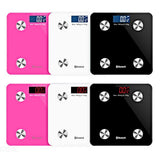 SOGA Wireless Bluetooth Digital Body Fat Scale Bathroom Health Analyser Weight White
