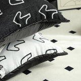 SOGA 2-Pack 45cm White Teddy Fleece Pony Design Throw Pillows