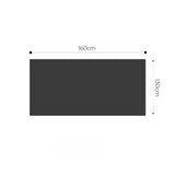 SOGA 2X 130x160cm Throw Blanket Black and White Musical Note Half Fleece Soft Cozy for Music Lovers Stylish