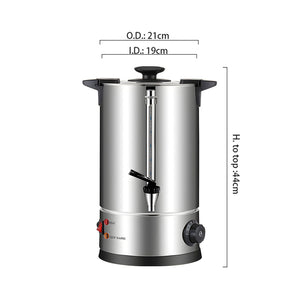 SOGA 2X Electric Water Boiler – 10L Stainless Steel Hot Water Urn