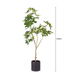 SOGA 2X 120cm Artificial Natural Green Schefflera Dwarf Umbrella Tree Fake Tropical Indoor Plant Home Office Decor