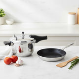 SOGA Kitchenware Bundle – 5L Stainless Steel Pressure Cooker & 28cm Non-Stick Fry Pan