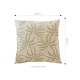 SOGA 2X 50cm Botanical Green Fern Leaf Embroidered Decorative Throw Pillow