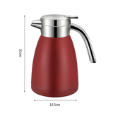 SOGA 2X 1.2L Stainless Steel Water Bottle Insulated Vacuum Flask Coffee Jug Thermal Red