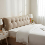 SOGA 2X 180cm Beige Triangular Wedge Bed Pillow Headboard Backrest Bedside Tatami Cushion Home Decor
