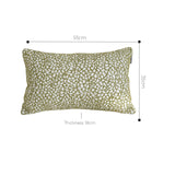 SOGA 35cm Modern Olive Green Speckled Pattern Textured Throw Pillow