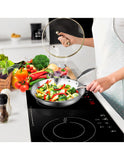 SOGA Stainless Steel Induction Fry Pan Set 26cm & 36cm
