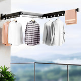 SOGA 2X 127.5cm Suction-Mounted Retractable Clothing Drying Rack