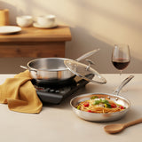SOGA Kitchenware Bundle – 35.5cm Smart Induction Cooktop, 30cm Saucepan & 28cm Fry Pan