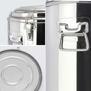 SOGA 2X 50L Stainless Steel Insulated Stock Pot Hot & Cold Beverage Container