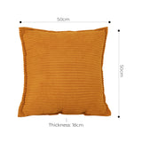 SOGA 2X 50cm Throw Pillow Mustard Wabi Sabi Arches Indoor and Outdoor Kavka for Home Decor