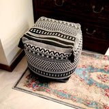 SOGA 2X 42cm Black Premium Polyester Cotton Cushion with EPP Particle Insert Home Decor