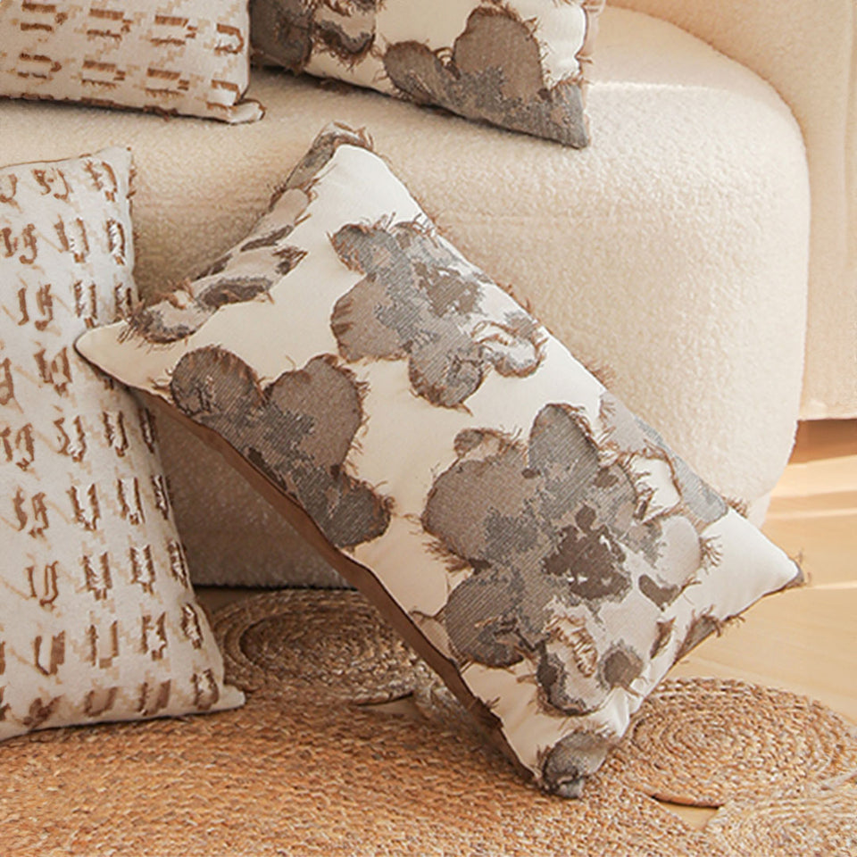 SOGA 2X 35cm Rectangular Vintage Decorative Embroidered Floral Throw Pillow