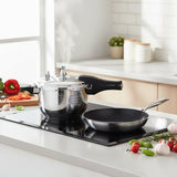 SOGA Kitchenware Bundle – 5L Stainless Steel Pressure Cooker & 28cm Non-Stick Fry Pan