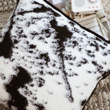 SOGA 2X 50cm Throw Pillow  Black and White Leopard Thick Premium Polyester Fiber for Home Decor