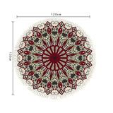 SOGA 2X 120cm Mandala Modern Ethnic Tassel Print Anti-slip Doormat Home Decor