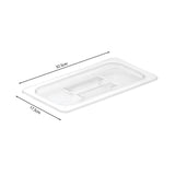 SOGA Clear Gastronorm 1/3 GN Lid Food Tray Top Cover Bundle of 4