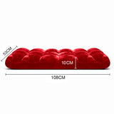 SOGA 4X Floor Recliner Folding Lounge Sofa Futon Couch Folding Chair Cushion Red x4