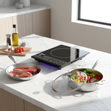 SOGA Kitchenware Bundle – Smart Induction Cooktop, 30cm Saucepan & 28cm Fry Pan