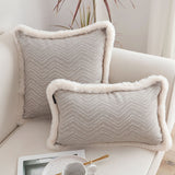 SOGA 2X 30cm  Wabi-sabi Cushion Herringbone Lumbar Throw Pillow