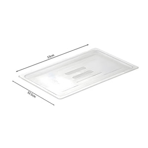 SOGA Clear Gastronorm 1/1 GN Lid Food Tray Top Cover Bundle of 6