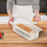 SOGA 100mm Clear Gastronorm GN Pan 1/3 Food Tray Storage Bundle of 2