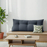 SOGA 2X 100cm Dark Grey Triangular Wedge Bed Pillow Headboard Backrest Bedside Tatami Cushion Home Decor