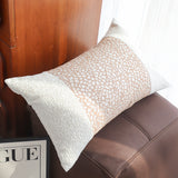 SOGA 2X 35cm Modern Beige Color Block Textured Decorative Throw Pillow