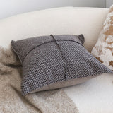 SOGA 45cm Modern Herringbone Textured Woven Square Throw Pillow