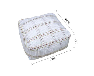 SOGA 40cm Pouf Soft Polyester Cotton Pillow with EPP Particle Insert Home Decor