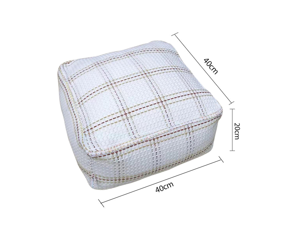 SOGA 40cm Pouf Soft Polyester Cotton Pillow with EPP Particle Insert Home Decor