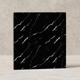 SOGA Peel & Stick Floor and Wall Tiles 30 x 30cm 10 Pack Black Faux Marble