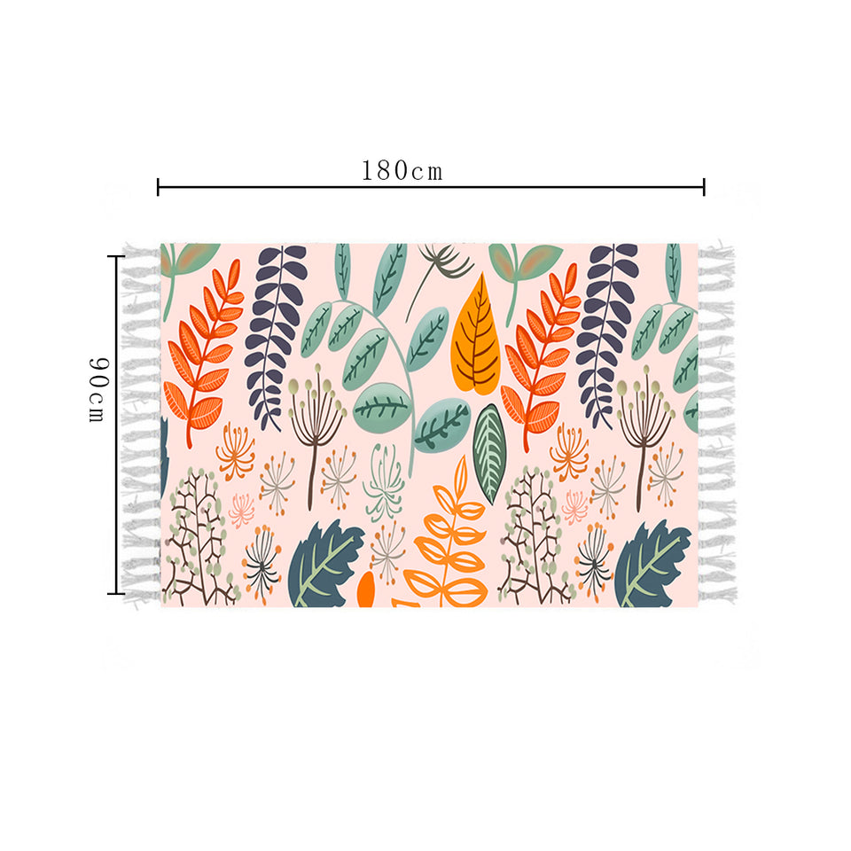 SOGA 2X 90cm Soft cotton woven handmade Area Rugs for living room bedroom Home Decor